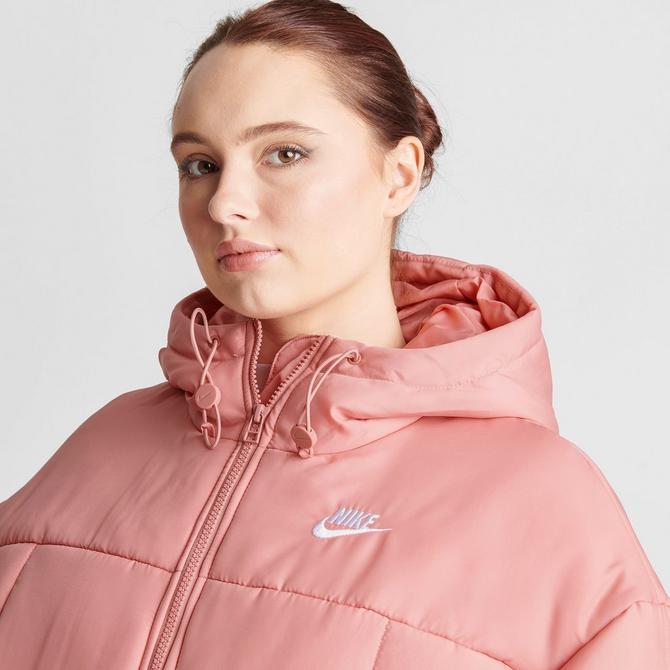 Nike Sportswear Women's Essentials Oversized Fleece Pullover Hoodie Active  Pink / White