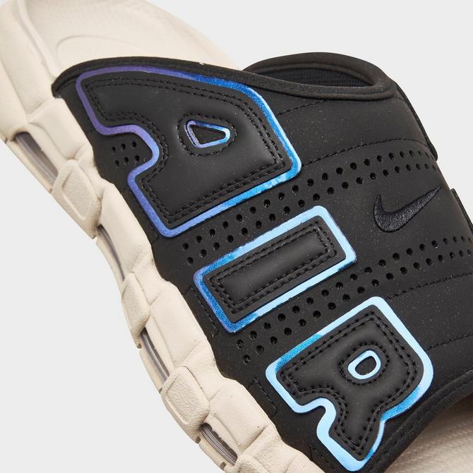 This Nike Air More Uptempo Slide Comes In Black Multi-Color Sanddrift -  Sneaker News