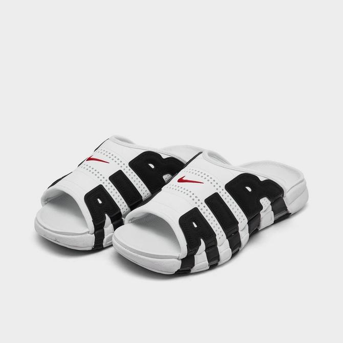 Nike AirMore Uptempo Slide WhiteandBlack-