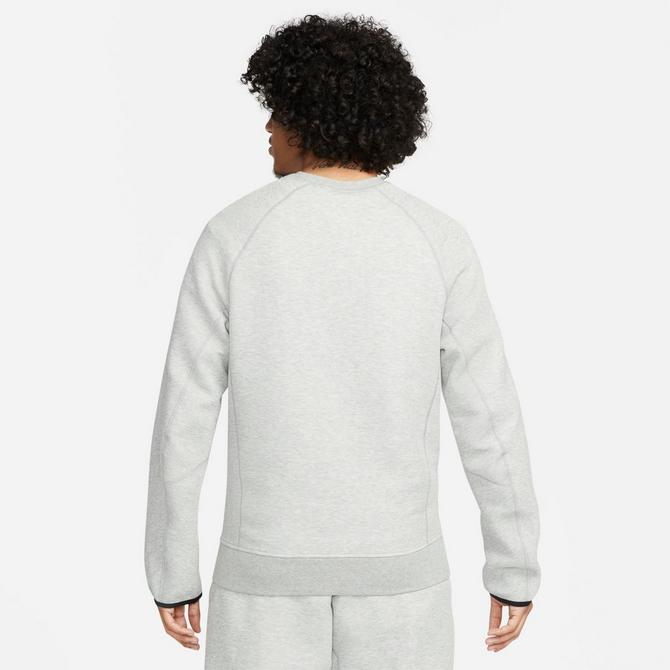  Men's Nike Black/Dark Grey Heather/White Tech Fleece