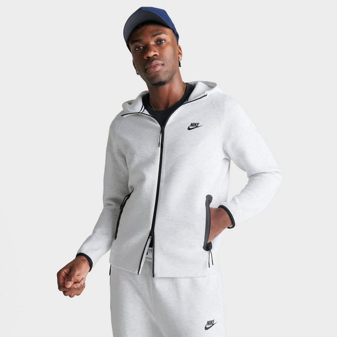 Shop Nike Tech Fleece Full-Zip Hoodie FB7921-063 grey