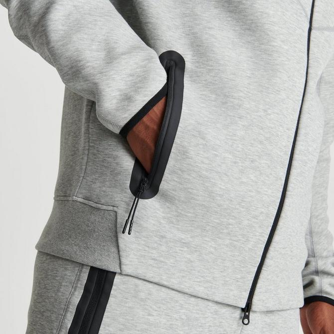 Nike Tech Fleece Full Zip Hoodie Heather Grey/Black