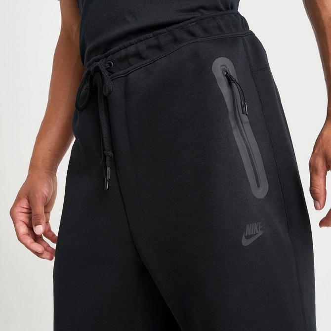 Black Open Hem Sweatpants