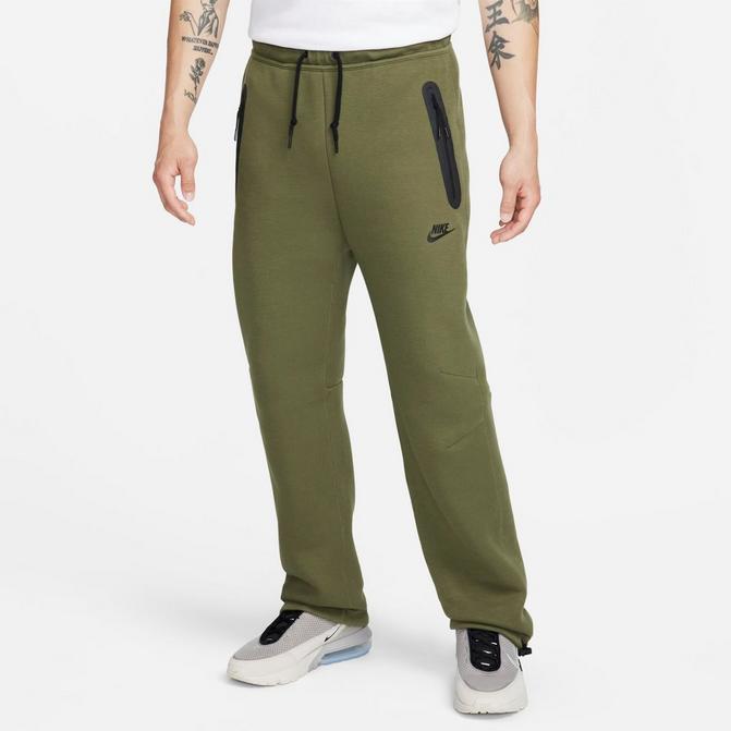 NIKE Straight-Leg Logo-Print Cotton-Blend Tech Fleece Sweatpants