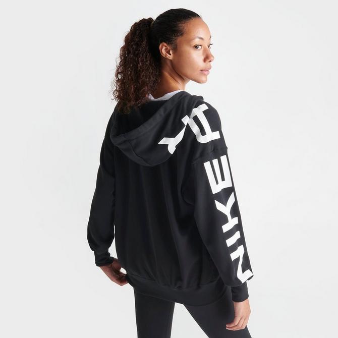 Nike mini swoosh oversized cropped sweatshirt in light online gra