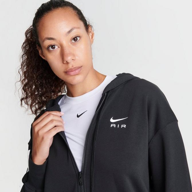 Womens black fleece zip clearance up