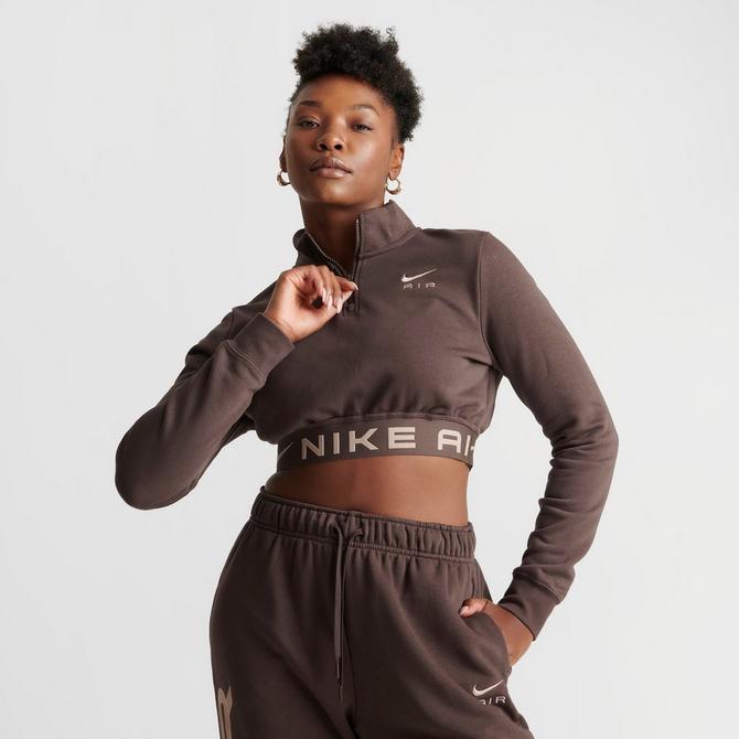 Nike best sale cropped zipper