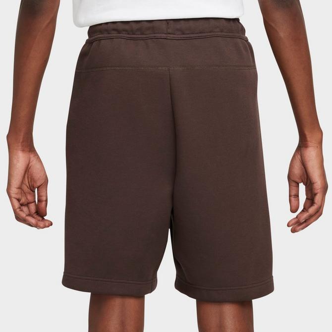 [angle] view of Men's Nike Sportswear Tech Fleece Shorts in Baroque Brown/Black Click to zoom