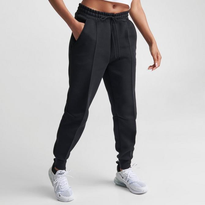 Nike Sportswear Tech Fleece High-waisted Slim Zip Pants in White