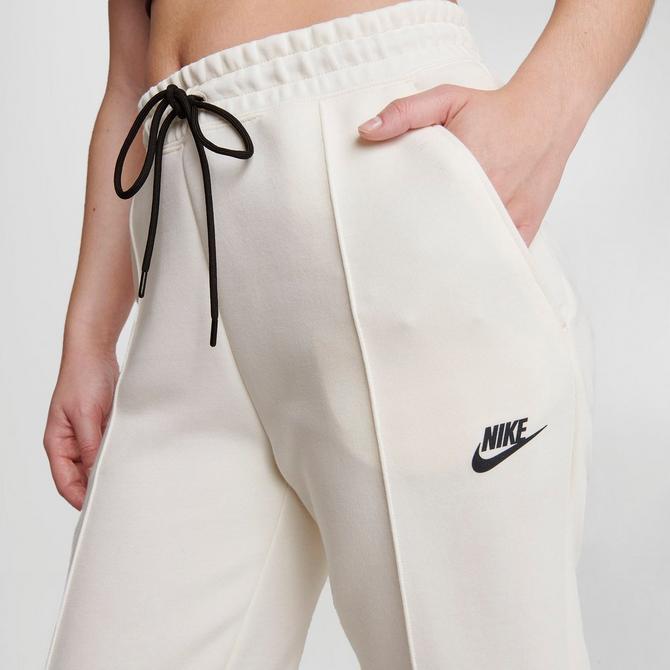 Women's Nike Sportswear Tech Fleece Pants XL Zipper White Black Training  Casual