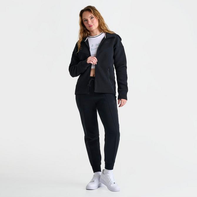 Women's Nike Sportswear Tech Fleece Pants 2XL Zipper White Black