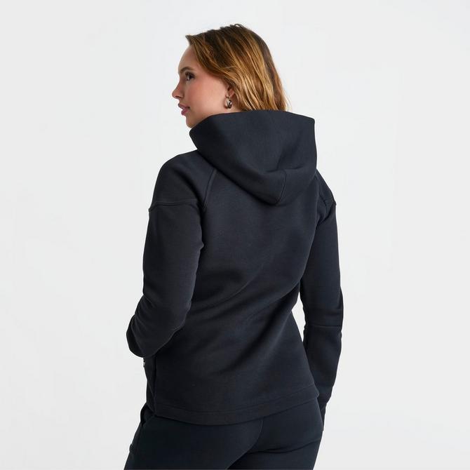 Nike - Women - Tech Fleece Full-Zip Hoodie - Red Stardust/Black