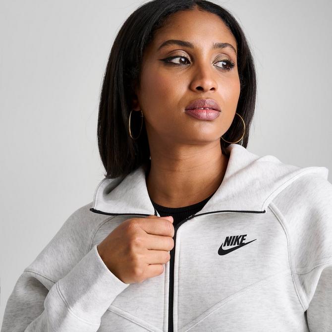 Nike Sportswear Tech Fleece Windrunner Full-zip Hoodie Womens Size-3X-Large  Dark Grey Heather/Black
