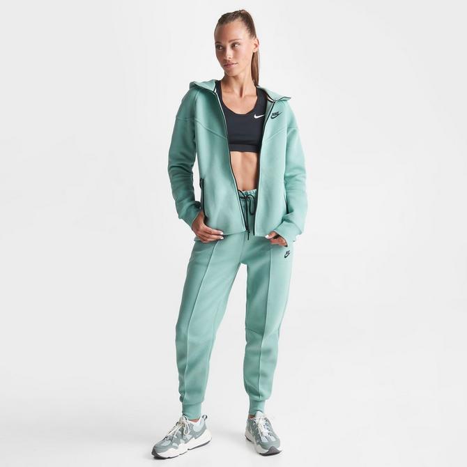 Nike Sportswear Phoenix Fleece Center Swoosh Hoodie Mint Green Women M  Oversized