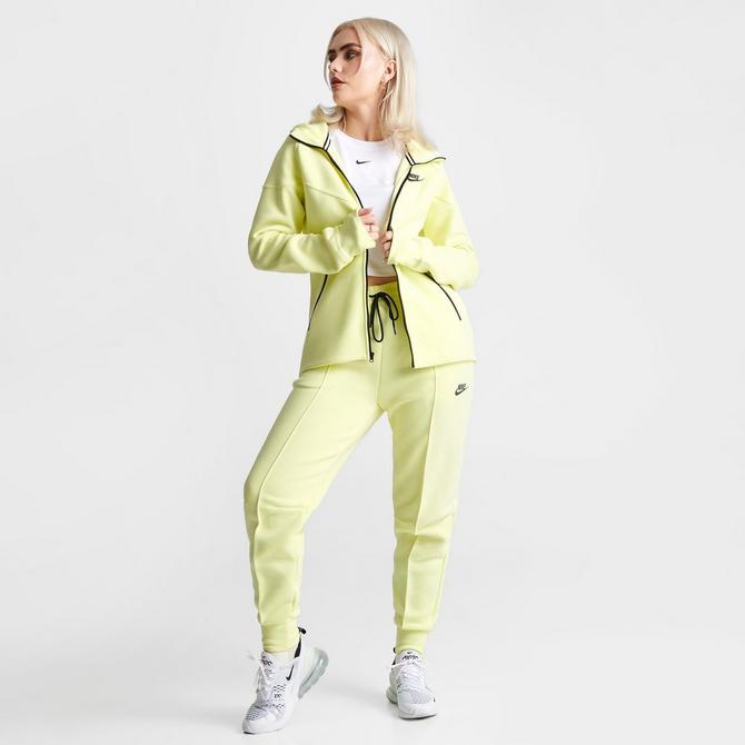 Nike Sportswear Tech Fleece Windrunner Full-zip Hoodie Womens-Size-XXL,  Pearl Pink Black…