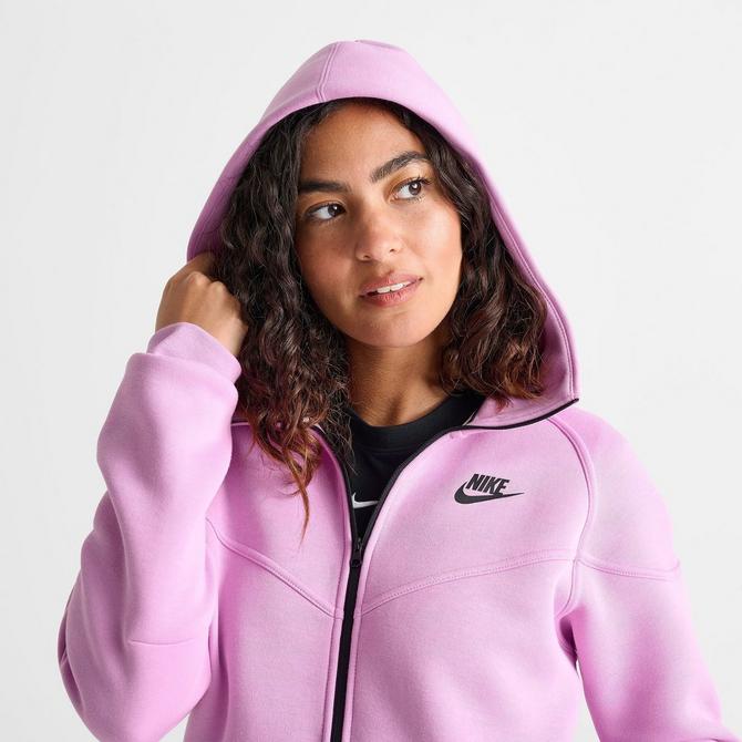 Nike Tech Fleece Women's Purple Full-Zip Hoodie Size deals XL