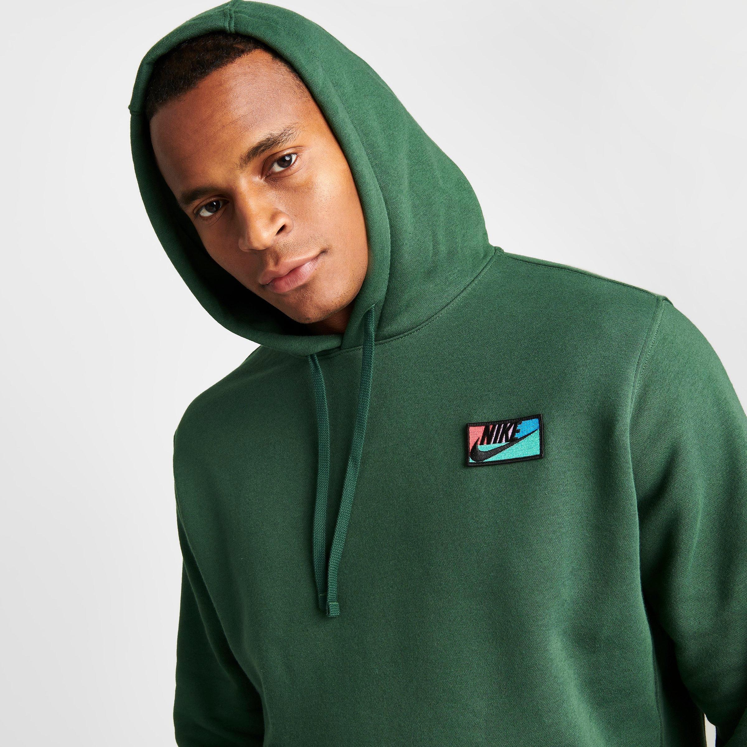 Men's Nike Club Fleece Logo Patch Pullover Hoodie| Finish Line