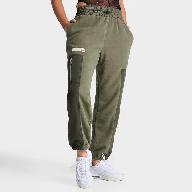 Nike Tech Fleece loose fit joggers with toggle in olive