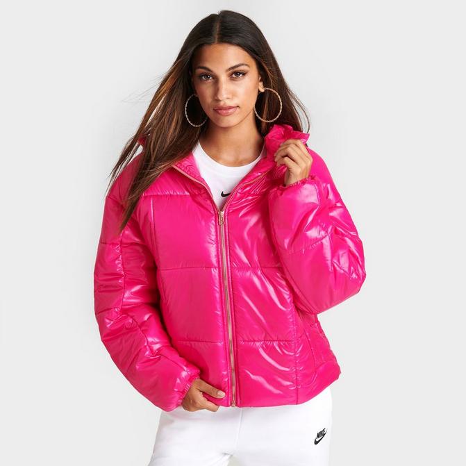 Nike pink best sale puffer jacket