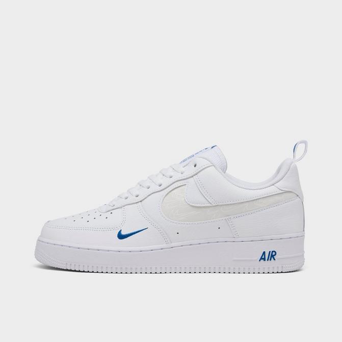 Nike White Air Force 1 '07 Lv8 Sneakers With Reflective Swoosh And Grey  Details. for Men