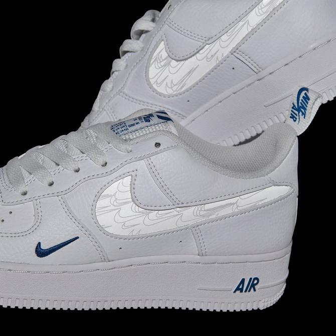 Nike Air Force 1 '07 LV8 'Reflective Swoosh - White Dark Marina Blue' | Men's Size 11.5