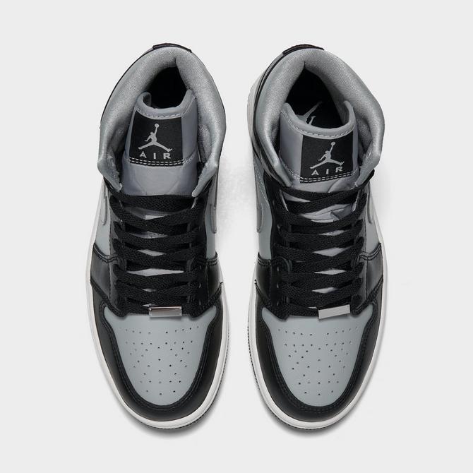 Air jordan 1 outlet mid black metallic silver