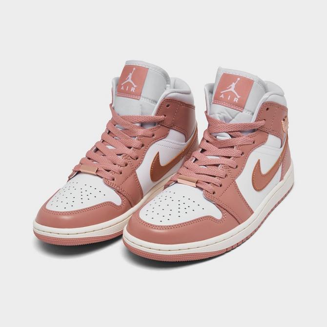 Jordan 1 mid rose hot sale