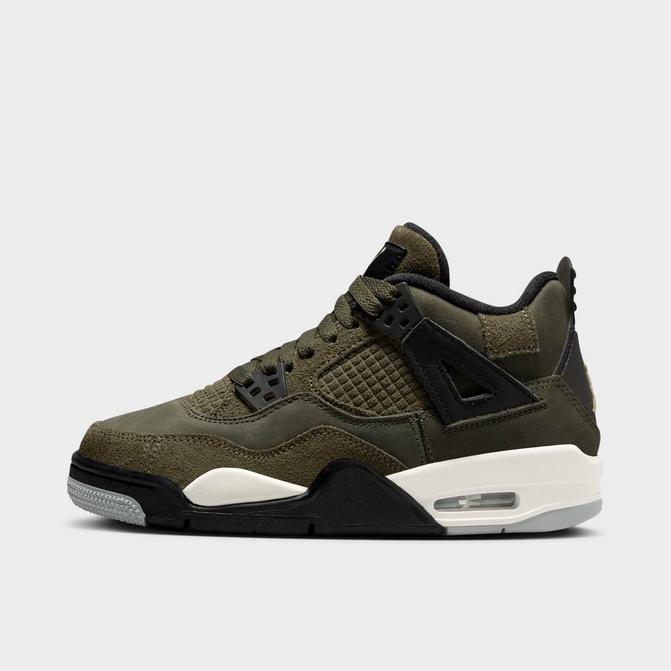 Big Kids' Air Jordan Retro 4 SE Craft Basketball Shoes| Finish Line