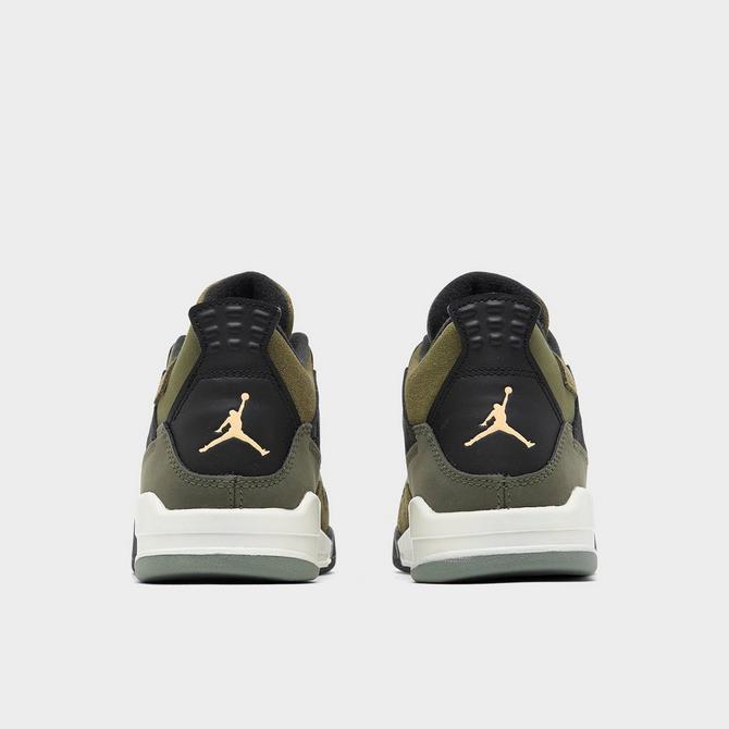 Olive green hotsell and black jordans