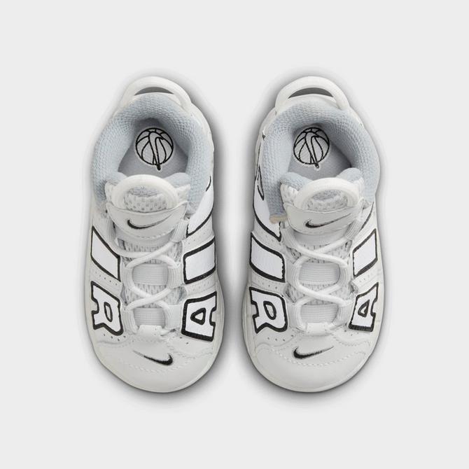  Nike Air More Uptempo Baby Boys Shoes Size 4, Color:  Black/White