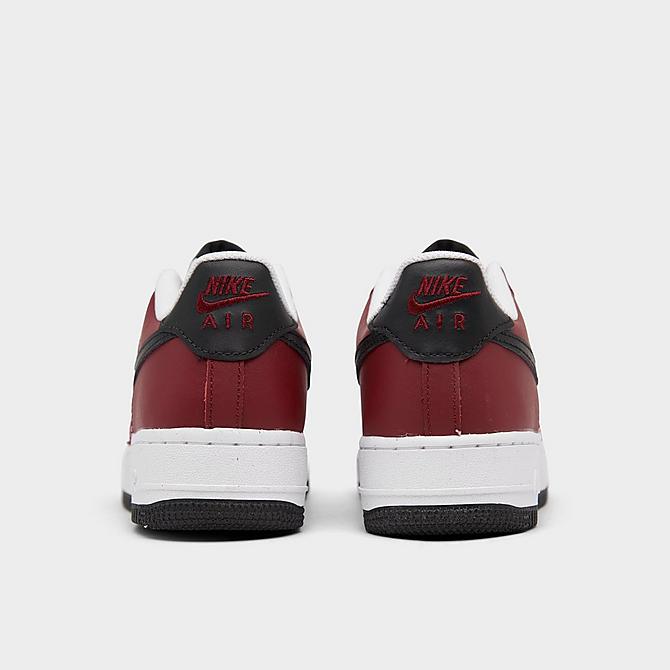 Left view of Big Kids' Nike Air Force 1 LV8 Casual Shoes in Team Red/Black/White Click to zoom