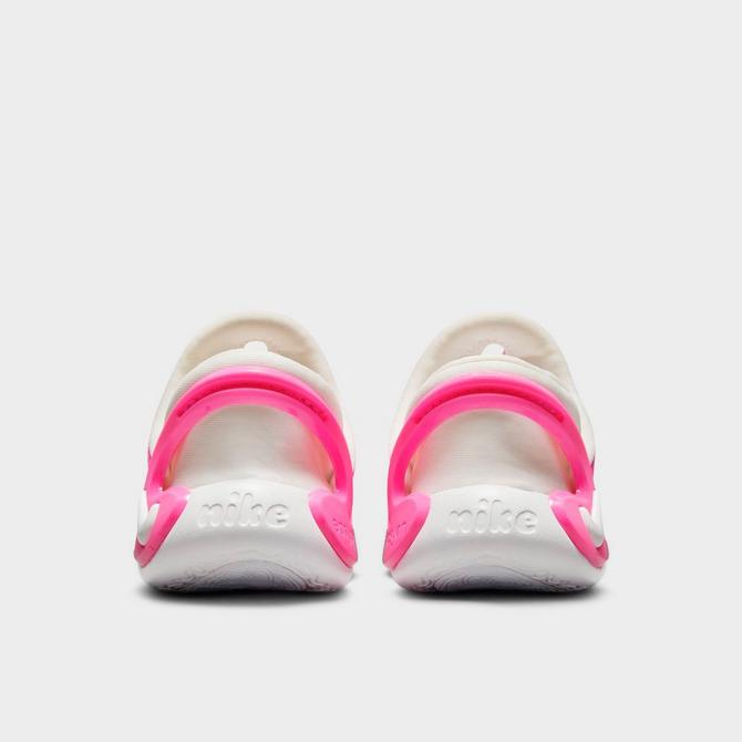 Left view of Kids' Toddler Nike Dynamo 2 EasyOn Casual Shoes (2C-7C) in Laser Fuchsia/White/Summit White Click to zoom