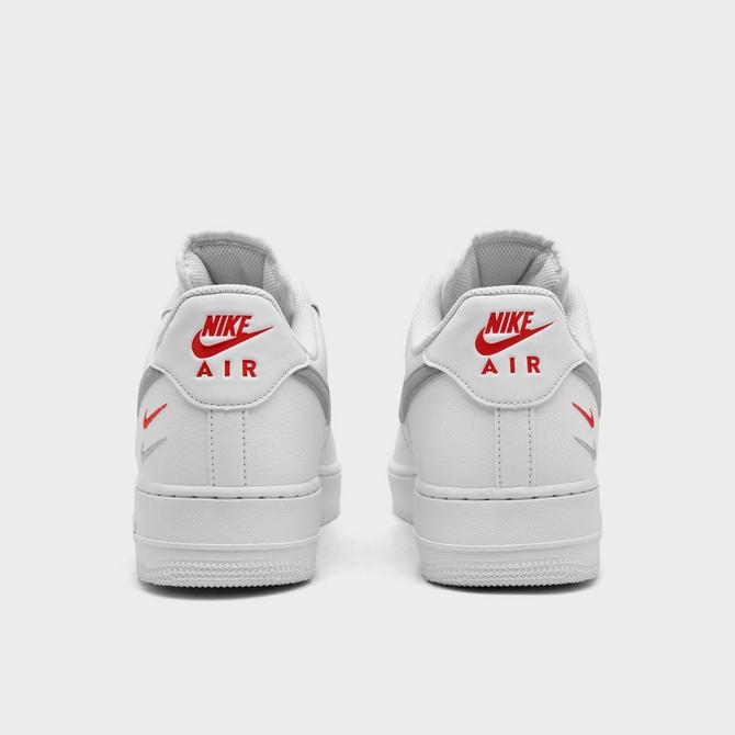 Nike Air Force 1 '07 White/Wolf Grey-Picante Red FD0666-100 Men's