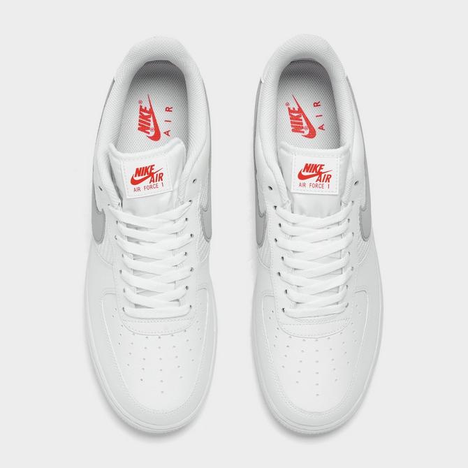 Nike Air Force 1 '07 White/Wolf Grey-Picante Red FD0666-100 Men's