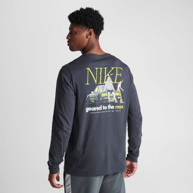 Nike Basketball Long Sleeve Shirt Mens XL Tall Activewear Gray