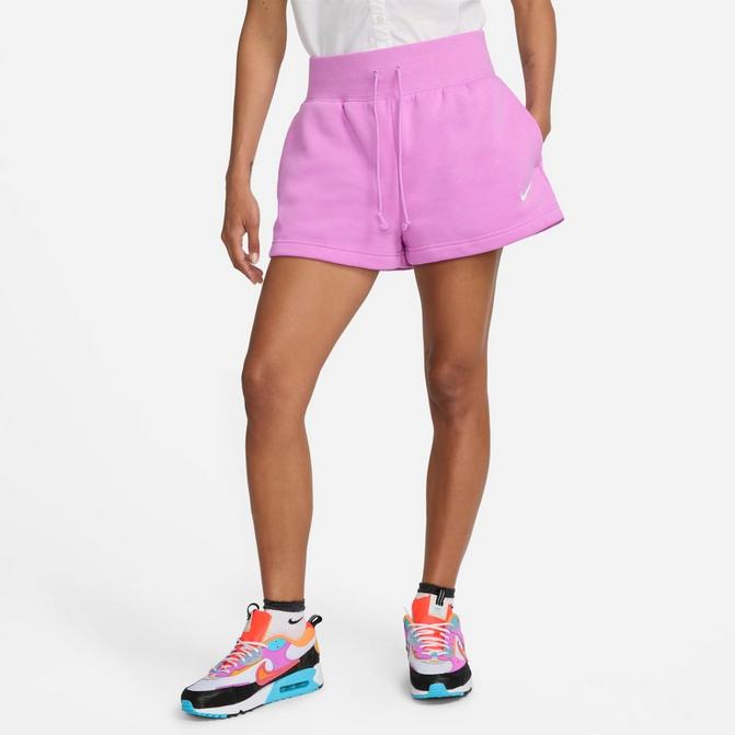 Nike Sportswear Phoenix Women's Fleece High-Waisted Shorts Pink FD1409-611