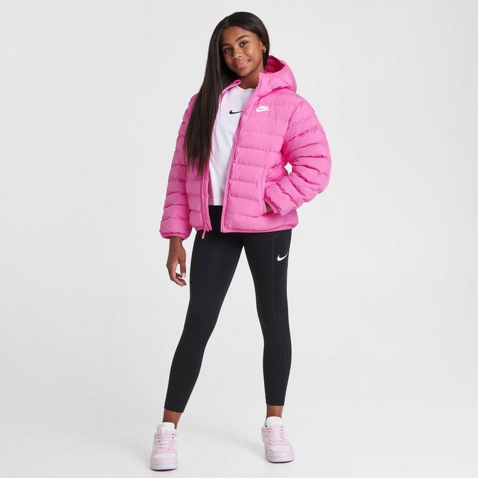 Girls' Big Kids' Nike Sportswear Lightweight Synthetic Fill Hooded Jacket