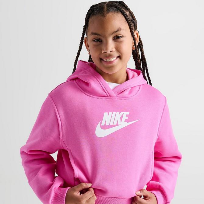 Girls Nike Sportswear Club Fleece Crop Hoodie Finish Line