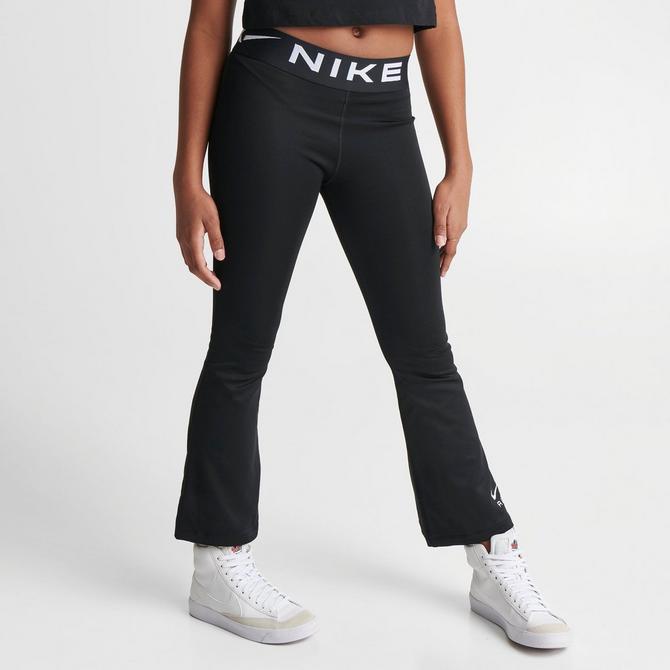 Nike Air Essential Big Kids' (Girls') High-Waisted Flared Leggings.