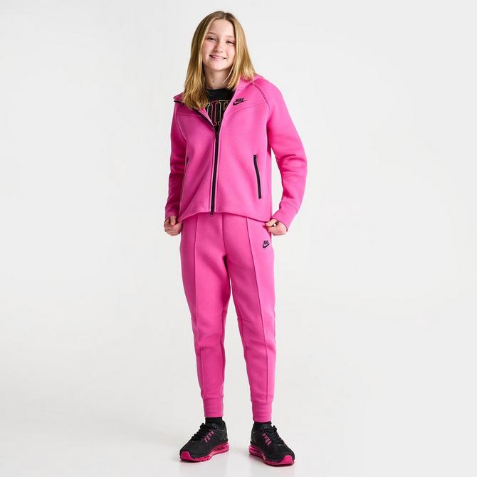 Nike tech best sale pink tracksuit