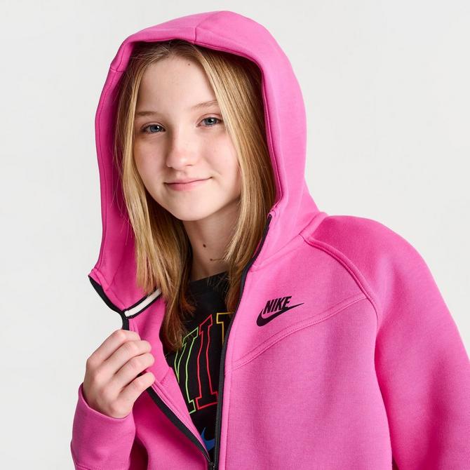   Essentials Girls' Polar Fleece Full-Zip Hooded