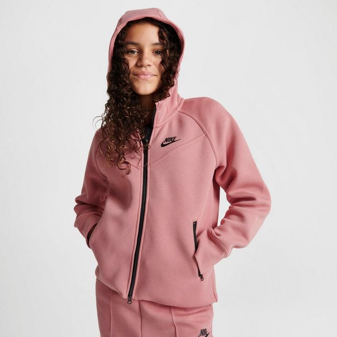 Nike Sportswear Tech Fleece Older Kids' (Girls') Full-Zip Hoodie (Extended  Size)