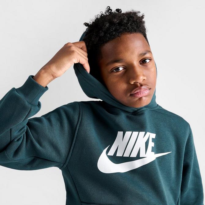 Nike sportswear club discount fleece hoodie green