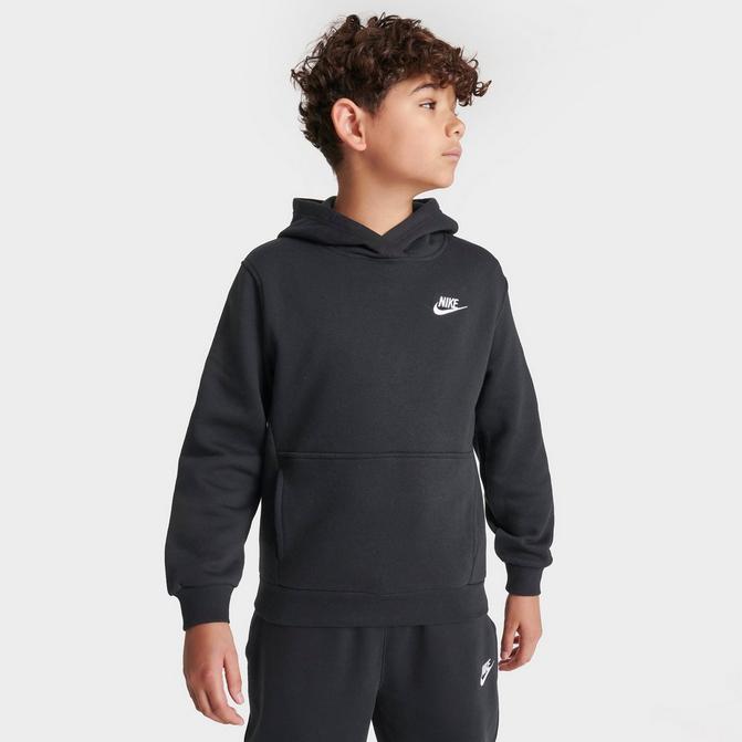 Boys white best sale nike sweatshirt