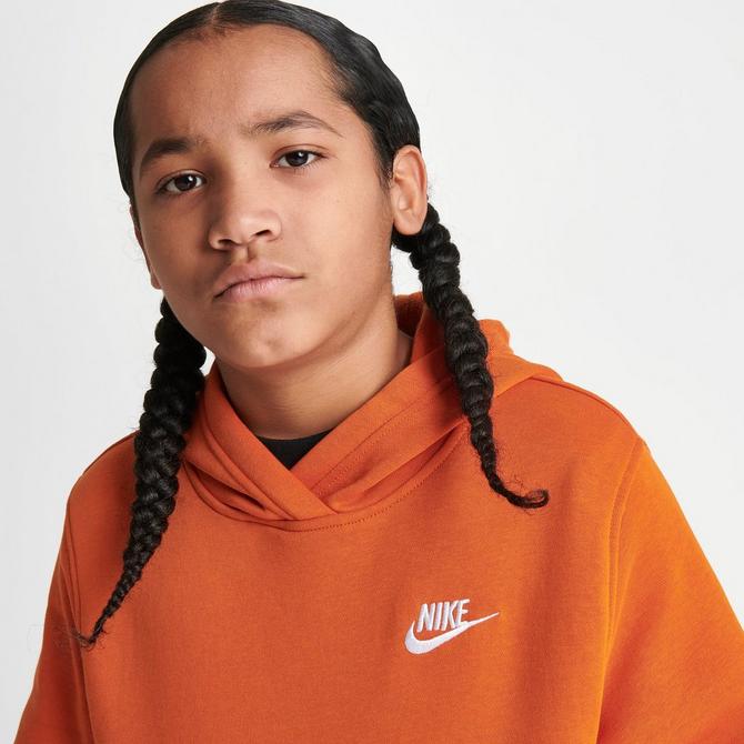 Kids\' Nike | Pullover Fleece Hoodie Sportswear Club Line Finish