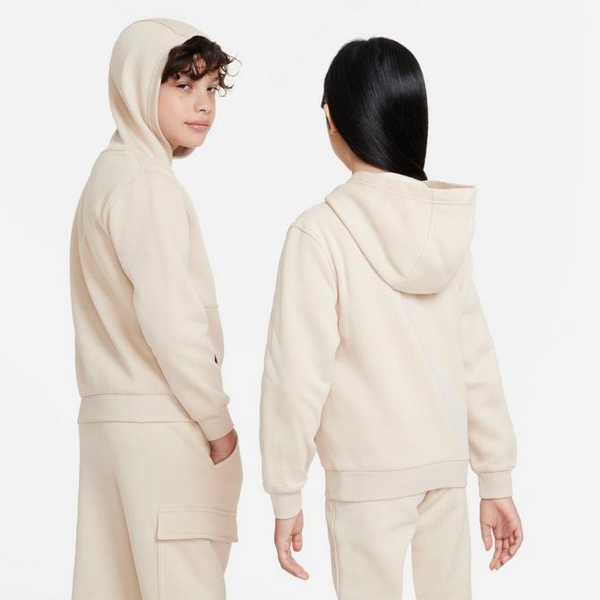 Nike Women's Sportswear Club Fleece Pullover Hoodie - Sanddrift/White •  Price »