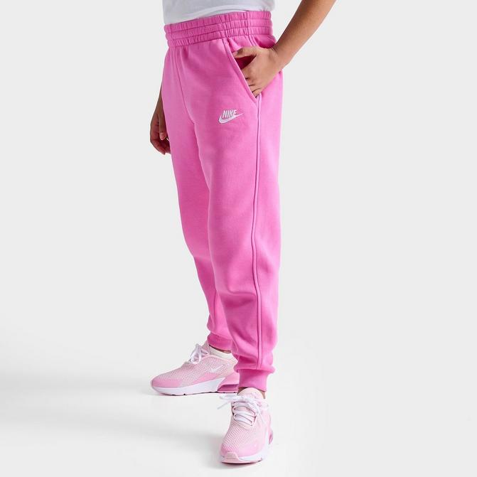 Nike Women's Sweatpants Cotton/Polyester Blend Sportswear Gym Vintage  Capris Pink (Medium)