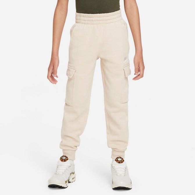 Cream Fleece Lined Jogger Pants