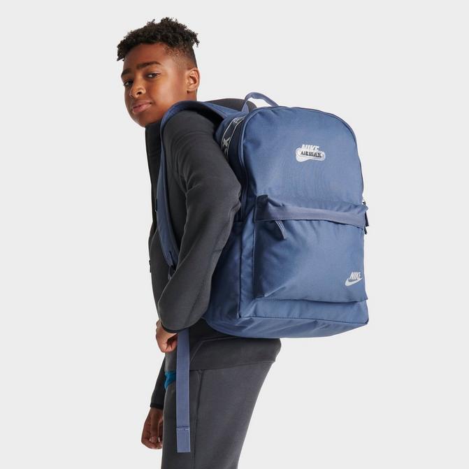 Nike AirMax Heritage Backpack School Travel Bag Blue NEW FD4027-491