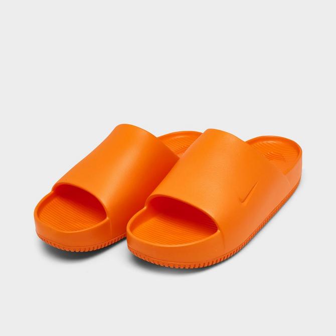 Orange nike sandals hot sale